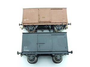 Leeds & Kit Built O Gauge NE Goods Luggage Van Wagons x2 Set 2/ 3 Rail image 2