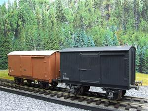 Leeds & Kit Built O Gauge NE Goods Luggage Van Wagons x2 Set 2/ 3 Rail image 4