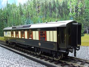 Darstaed O Gauge Kitchen 1st "Maid of Kent" Grey Roof Pullman Coach Lit interior 2/3 Rail Boxed image 9