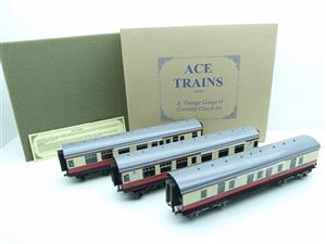 Ace Trains O Gauge C5 BR Mk1 Red & Cream Corridor x3 Coaches Set Boxed image 1