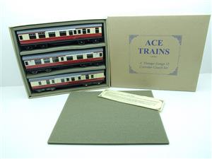 Ace Trains O Gauge C5 BR Mk1 Red & Cream Corridor x3 Coaches Set Boxed image 2