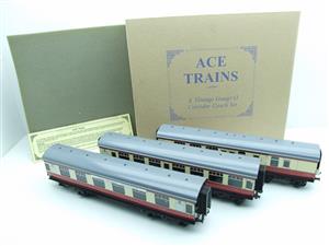 Ace Trains O Gauge C5 BR Mk1 Red & Cream Corridor x3 Coaches Set Boxed image 1