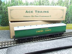 Ace Trains Wright Overlay Series O Gauge SR Southern Green "Cinema" Coach R/N 1308 Boxed image 1