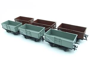 Darstaed O Gauge 16 Ton Mineral Coal Open Wagon Set Mixed x6 Set Bxd image 5