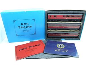 Ace Trains O Gauge "HRCA" Anniversary Commemorative x3 Coaches Set Boxed Inc Compendium + ACE Catalogue Book image 1