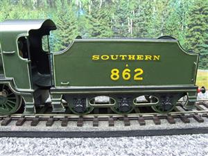 Bassett Lowke O Gauge SR Southern Lined Olive Green Maunsell N Class Mogul Loco & Tender A862 Electric 2/3 Rail Boxed Repaint image 6