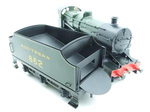 Bassett Lowke O Gauge SR Southern Lined Olive Green Maunsell N Class Mogul Loco & Tender A862 Electric 2/3 Rail Boxed Repaint image 9