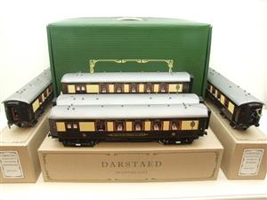 Darstaed O Gauge "Brighton Belle" x5 Pullman Coaches Set Electric 3 Rail White Roofs Edition Set Boxed image 1