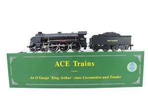 ACE Trains O Gauge E/34-D1 Bulleid SR Wartime Satin Black 4-6-0 "King Arthur" 453 Elec 2/3 Rail Boxed