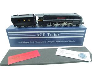 Ace Trains O Gauge E12C1 Streamlined Coronation Pacific LMS Wartime Satin Black "City of Liverpool" R/N 6247 Bxd image 2
