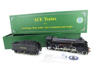 ACE Trains O Gauge E/34-D1 Bulleid SR Wartime Satin Black 4-6-0 "Excalibur" 736 Elec 2/3 Rail Boxed image 2