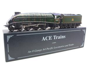Ace Trains O Gauge E/4 BR Green A4 Pacific 4-6-2 "Silver Fox" 3 Rail R/N 60017, Bxd image 3