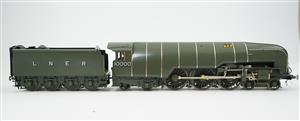 O Gauge LH Loveless & Co LNER Brass "Hush Hush" 4-6-4 Loco & Tender 10000 Elec 2 Rail Superb Bxd image 3