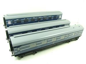 Ace Trains O Gauge C20-A LMS Blue Coronation Scot x3 Coaches, 2/3 Rail, All Metal, Set A, Bxd image 3