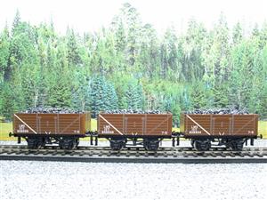 Ace Trains O Gauge G/5 WS13 "LMS Brown" 12T Open Coal Wagons x3 Set 13 Bxd image 4