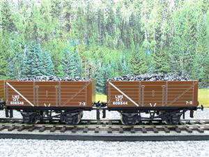 Ace Trains O Gauge G/5 WS13 "LMS Brown" 12T Open Coal Wagons x3 Set 13 Bxd image 5