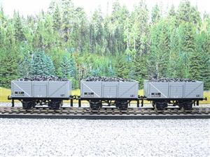 Ace Trains O Gauge G/5 WS12 "BR Grey" 12T Open Coal Wagons x3 Set 12 Bxd image 4