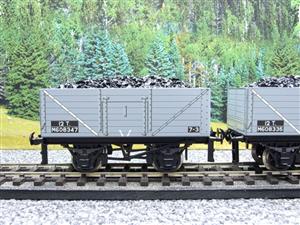 Ace Trains O Gauge G/5 WS12 "BR Grey" 12T Open Coal Wagons x3 Set 12 Bxd image 6
