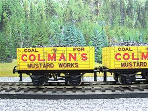 Ace Trains x3 Set O Gauge G/5 WS11 Private Owner "Colmans" Coal Wagons x3 Set 11 Bxd image 8