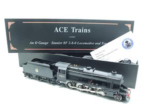 Ace Trains O Gauge E38D Early Pre 56 BR Satin Black Class 8F, 2-8-0 Locomotive and Tender R/N 48151 image 1
