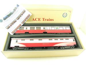 Ace Trains O Gauge C21C BR SR Bulleid Tavern Blood & Custard x2 Coaches Set Boxed image 1