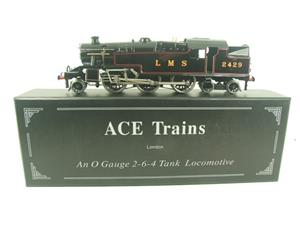 Ace Trains O Gauge E/8 LMS Gloss Black Stanier Tank Loco R/N 2429 Elec 2/3 Rail Bxd image 1