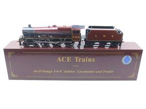 Ace Trains O Gauge E18C8 LMS Maroon Loco & Tender "Bhopal" R/N 5594 Elec 2/3 Rail BNB