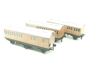 Ace Trains O Gauge C24 LNER Six Wheel White Clerestory Roof Clemenson x3 Coaches Set 2 Bxd image 2