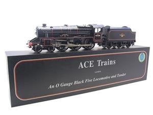 Ace Trains O Gauge E19-B2 BR 5P/5F Stanier Black 5 Class 5MT "Glasgow Yeomanry" RN 45158 "BR" Tender Electric 2/3 Rail  Boxed image 3