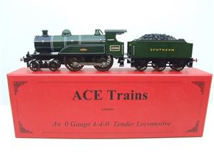 Ace Trains O Gauge E3 "SR" Southern Railway Green 4-4-0 Loco & Tender R/N 2006 Electric 3 Rail Bxd image 1