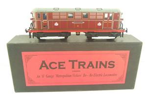 Ace Trains O Gauge E/17 Metropolitan Red Named "Olilver Cromwell" Bo Bo Loco No 2 Electric 2/3 Rail