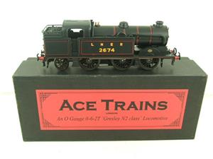 Ace Trains O Gauge E/11 LNER Satin Black N2 Class 0-6-2 Tank Loco R/N 2674 Electric 2/3 Rail Boxed