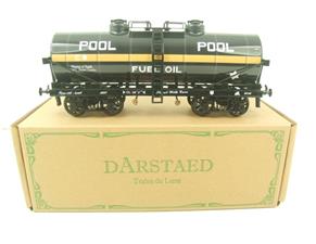 Darstaed O Gauge Bogie Tanker "Pool Black" Wartime Livery 2/3 Rail Running Boxed image 1
