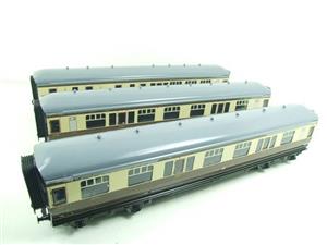 Ace Trains O Gauge C12 GWR Brown & Cream "Hawksworth" Coaches x3 Set A Boxed 2/3 Rail image 3