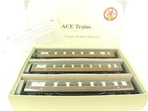 Ace Trains O Gauge C14 BR MK 1 Pullman Coaches x3 Set A Bxd 2/3 Rail Grey Roofs