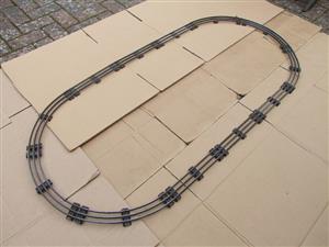 Hornby O Gauge Complete Large Oval Electric 3 Rail Tinplate Track 1ft Radius Curves image 5