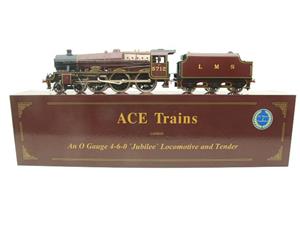 Ace Trains O Gauge E18C5 LMS Maroon Jubilee "Victory" R/N 5712 Electric 2/3 Rail Boxed image 1