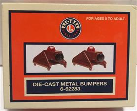 Lionel O Gauge 6-62283 Die-Cast Metal Bumpers Buffers Set of x2 Electric Lighted Boxed NEW image 1