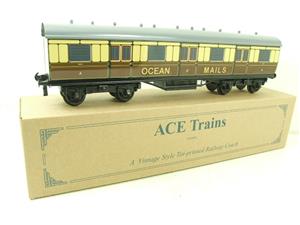 Ace Trains Wright Overlay Series O Gauge GWR "Ocean Mails" Coach R/N 822 Boxed 2/3 Rail image 3