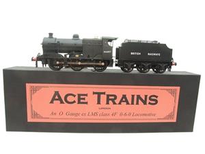 Ace Trains O Gauge E5E Fowler 4F Class 0-6-0 Loco and Tender 44497 "British Railway" Satin Black image 1