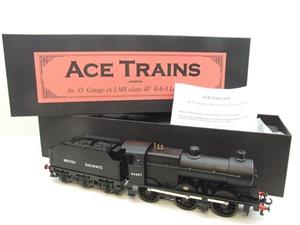 Ace Trains O Gauge E5E Fowler 4F Class 0-6-0 Loco and Tender 44497 "British Railway" Satin Black image 2