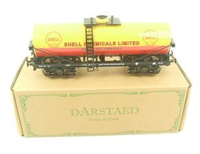 Darstaed O Gauge Bogie Tanker "Shell Chemical" Post War Livery 2/3 Rail Running Boxed image 1