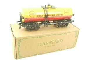 Darstaed O Gauge Bogie Tanker "Shell Chemical" Post War Livery 2/3 Rail Running Boxed image 4
