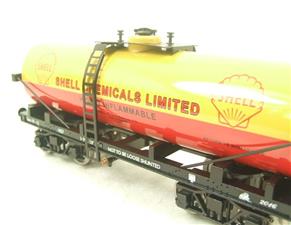 Darstaed O Gauge Bogie Tanker "Shell Chemical" Post War Livery 2/3 Rail Running Boxed image 8