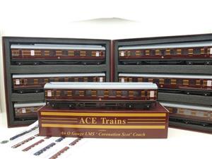 Ace Trains O Gauge C28 A & B Sets & C28 Open 3rd LMS Maroon Coronation x7 Coaches Bxd B/New image 1