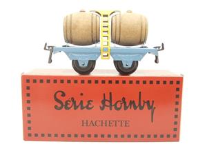 Hornby Hachette Series French O Gauge Blue "Wine" Beer Double Barrel Wagon NEW Boxed image 1