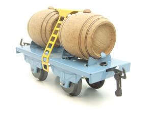 Hornby Hachette Series French O Gauge Blue "Wine" Beer Double Barrel Wagon NEW Boxed image 6