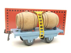 Hornby Hachette Series French O Gauge Blue "Wine" Beer Double Barrel Wagon NEW Boxed image 10