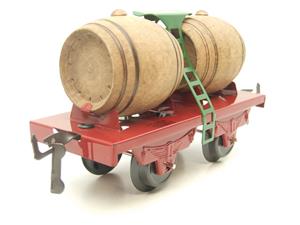 Hornby Hachette Series French O Gauge Red "Wine" Beer Double Barrel Wagon NEW Boxed image 2