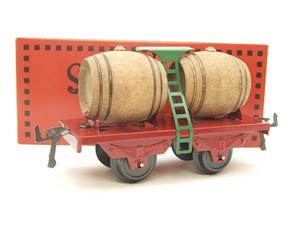 Hornby Hachette Series French O Gauge Red "Wine" Beer Double Barrel Wagon NEW Boxed image 10